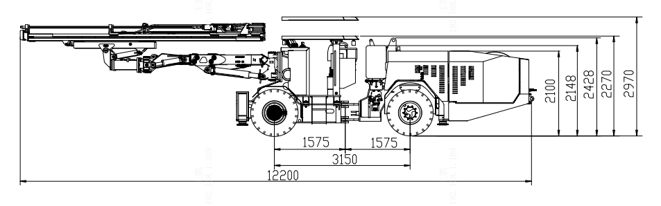 Foreuses hydrauliques jumbo, HT83-D