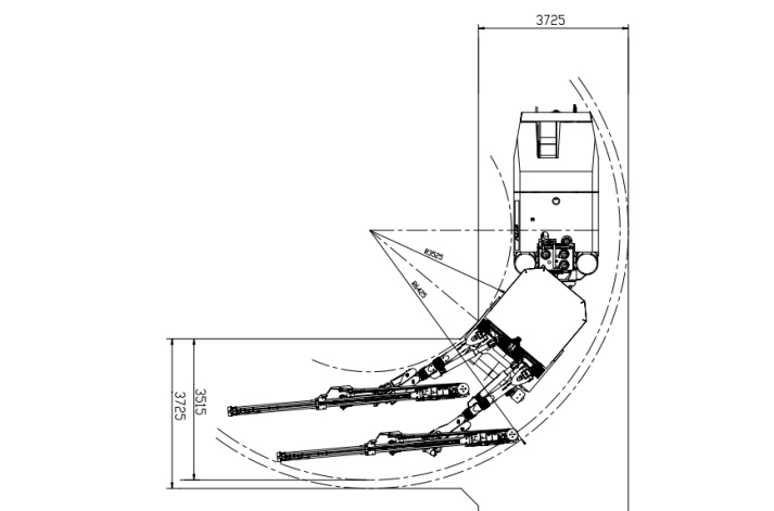Foreuses hydrauliques jumbo, HT83-D