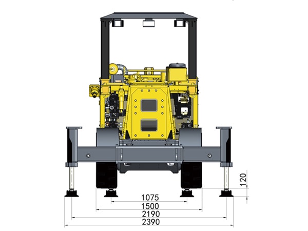 Jumbo de boulonnage hydraulique, HT92-D (Hauteur minimale de section : 2,4 m)